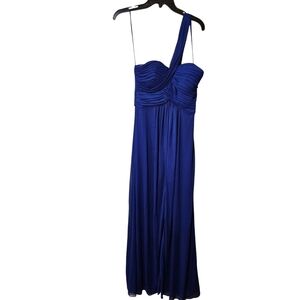 Formal/prom wear elegant Blue One-Shoulder Dress. Size 3